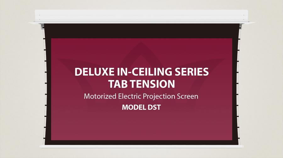 Deluxe In-Ceiling Tab Tension Electric Motorized