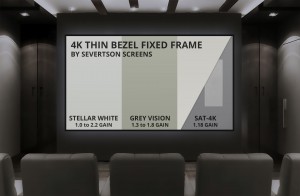 Severtson 4K Thin Bezel Fixed Screen