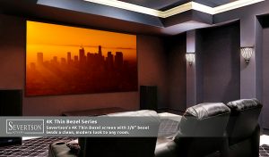 Simple Assembly and Severtson Screens’ Signature USA-Made Projection Surfaces Combine for a Fully Maximized Viewing Area and Superb Aesthetically Appealing Appearance