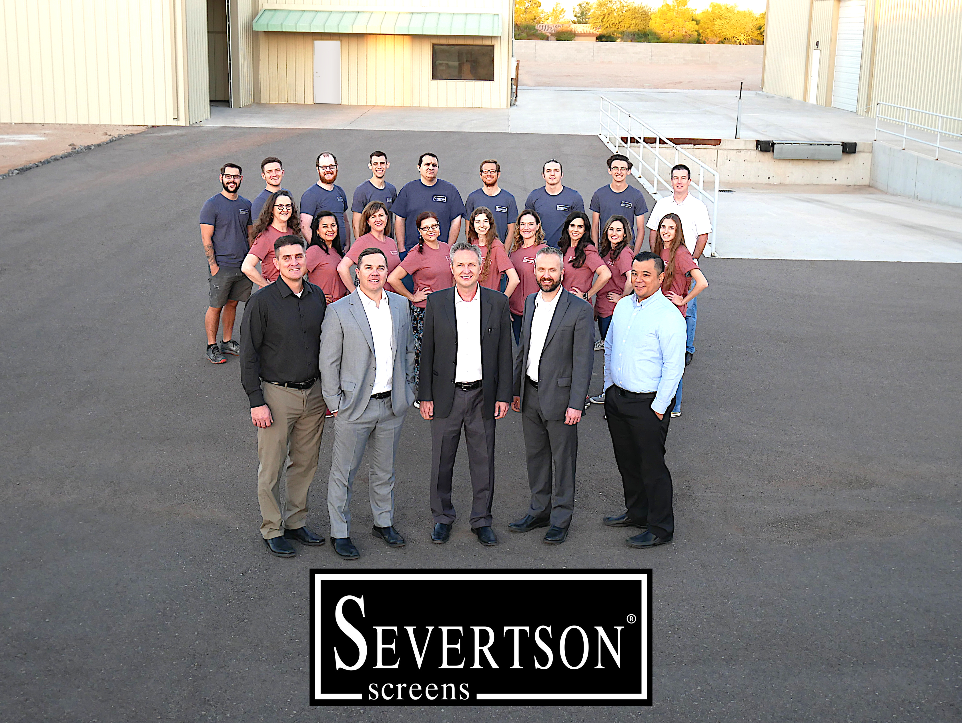 Severtson employees pose for a group photo at the new San Tan Valley facility